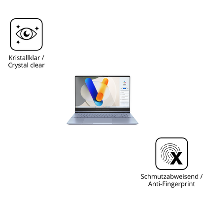 Flexible TPU-Folie passend zugeschnitten für asusvivobook s15, vollständige Abdeckung