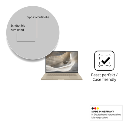 Schutzglasfolie mit optimaler Passform, zur Verwendung mit Hüllen geeignet