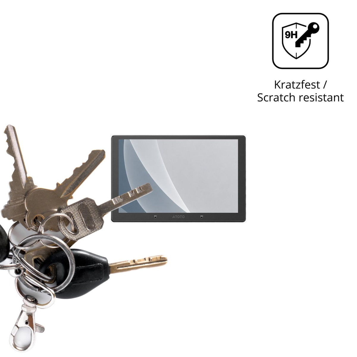 dipos Displayschutz für Atoto A7 10.1, mattierte Oberfläche, robuste Festigkeit und perfekte Passform