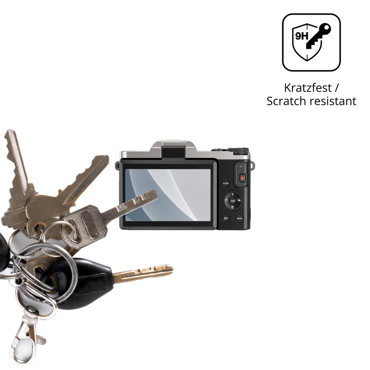 dipos Displayschutz für AUREAPIX DC103, mattierte Oberfläche, robuste Festigkeit und perfekte Passform