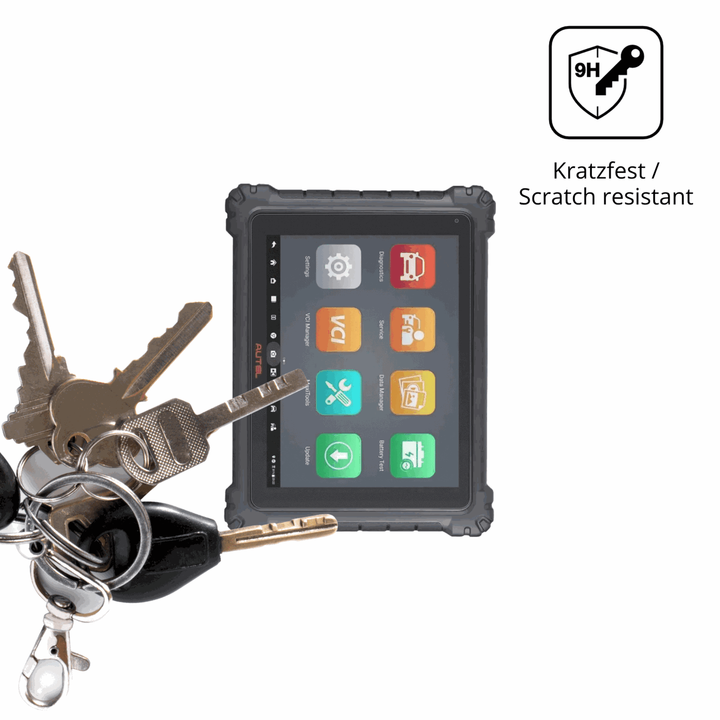dipos Displayschutz für Autel MaxiCom Ultra Lite, mattierte Oberfläche, robuste Festigkeit und perfekte Passform