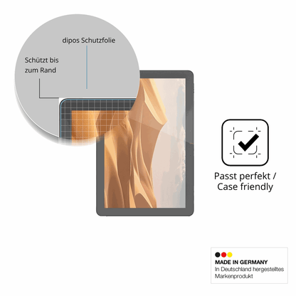 Schutzglasfolie mit optimaler Passform, zur Verwendung mit Hüllen geeignet
