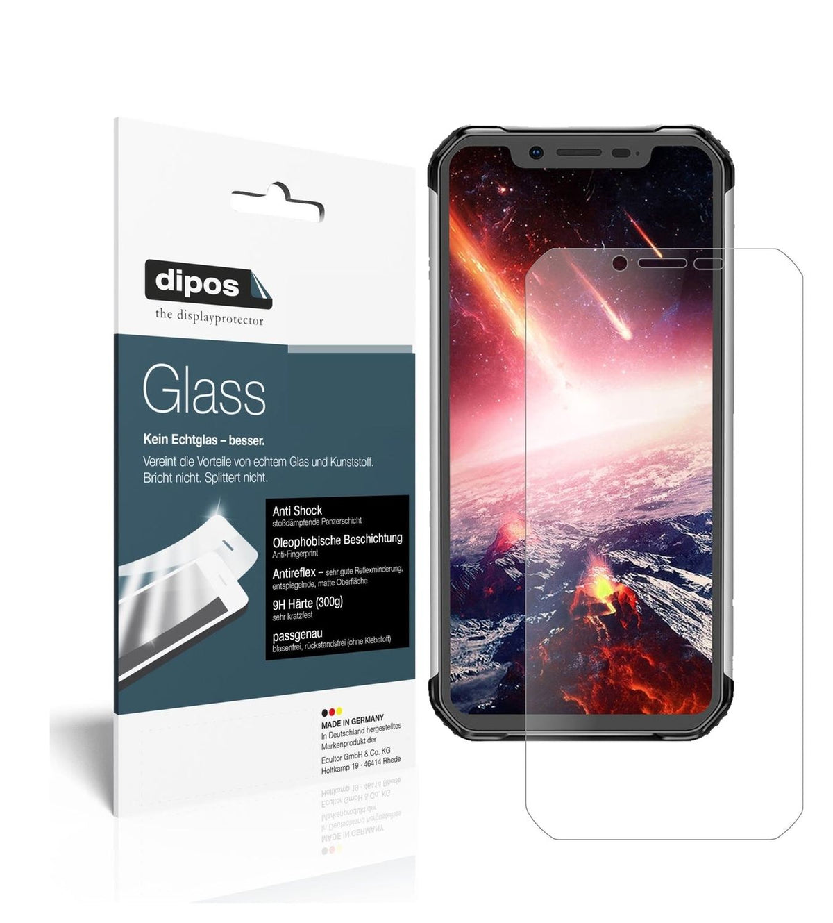 Screen Protector for I Blackview BV9600 Pro I matte I Flexible Glass 9H dipos