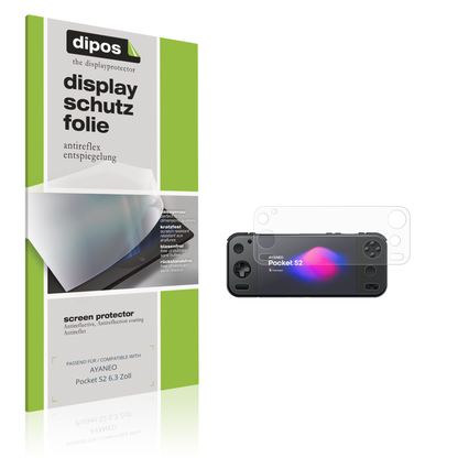 2x Schutzfolie matt für AYANEO Pocket S2 6.3 Zoll Display-Schutzfolie