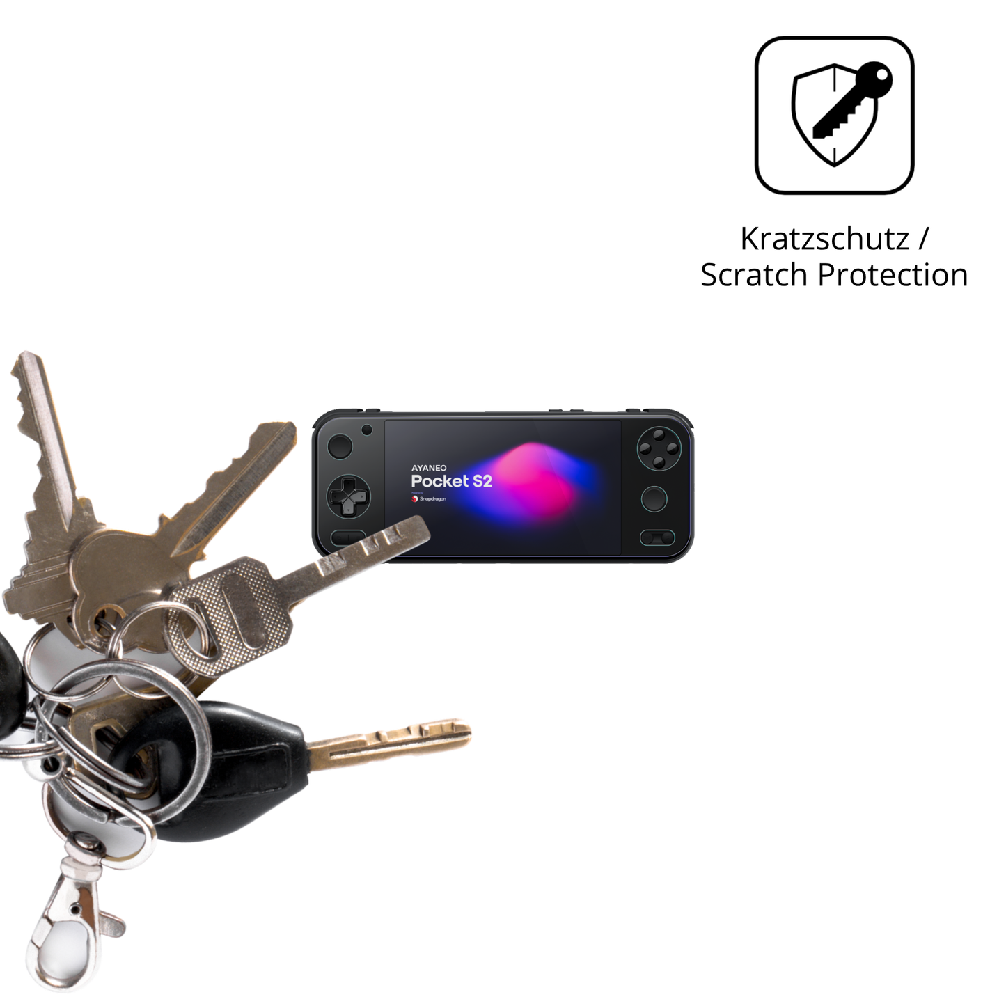 2x Schutzfolie klar für AYANEO Pocket S2 6.3 Zoll Display-Schutzfolie