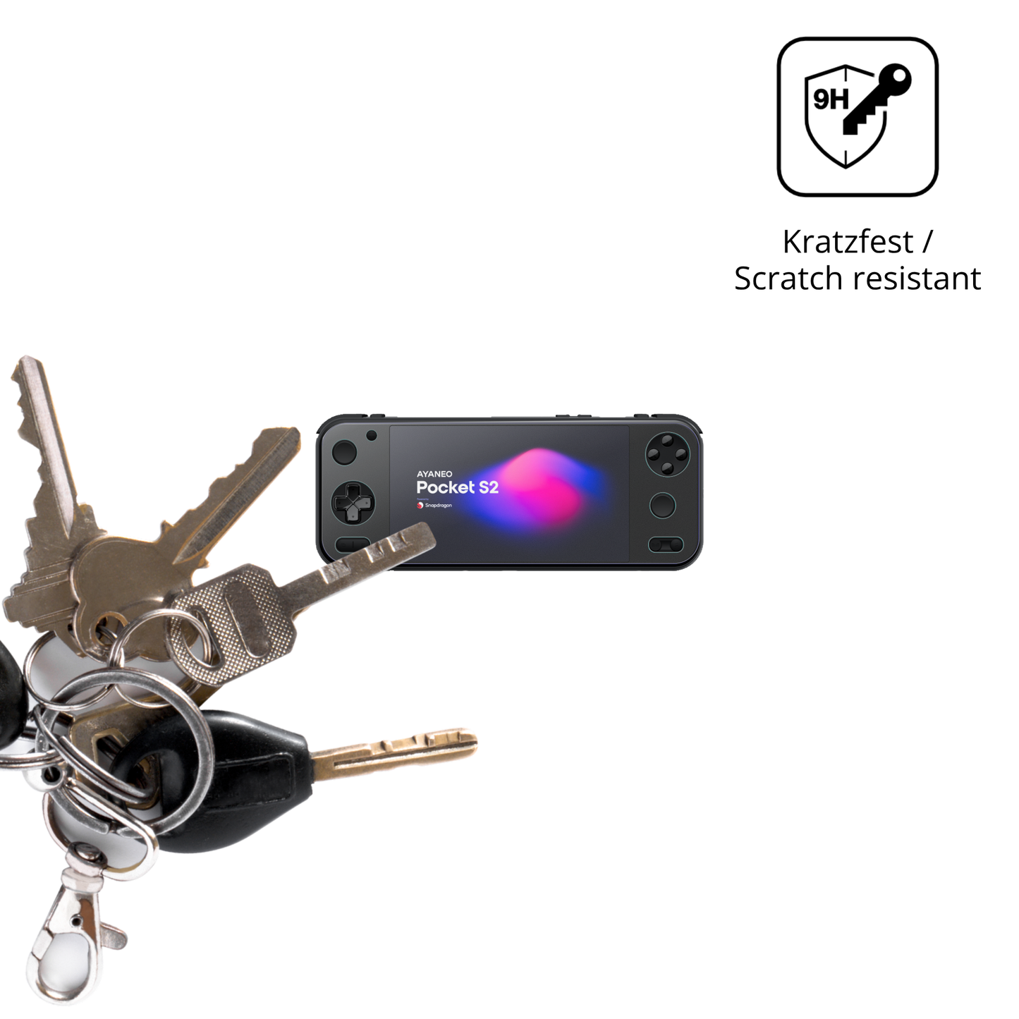 2x 9H Schutzfolie matt für AYANEO Pocket S2 6.3 Zoll Panzerfolie