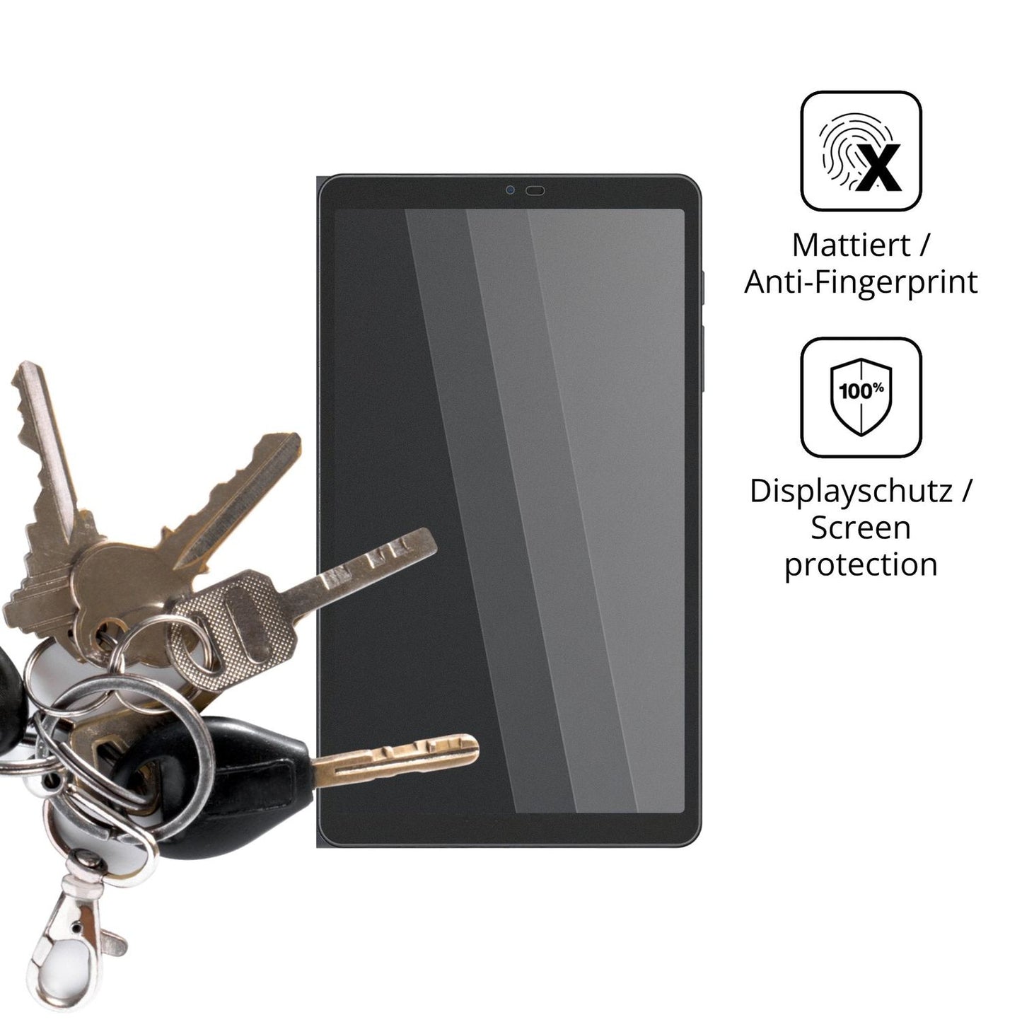 dipos Displayschutz für Azeyou F8, mattierte Oberfläche, Blickschutzfilter und perfekter Passform