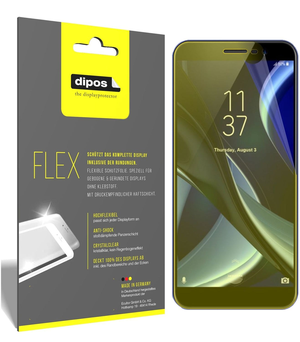 2x 3D Full Cover Screen Protector for HOMTOM S16