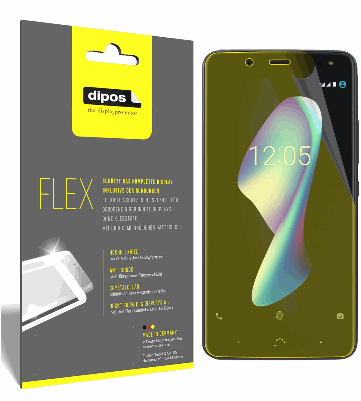 dipos FLEX 3x Clear Screen Protector for BQ Aquaris V