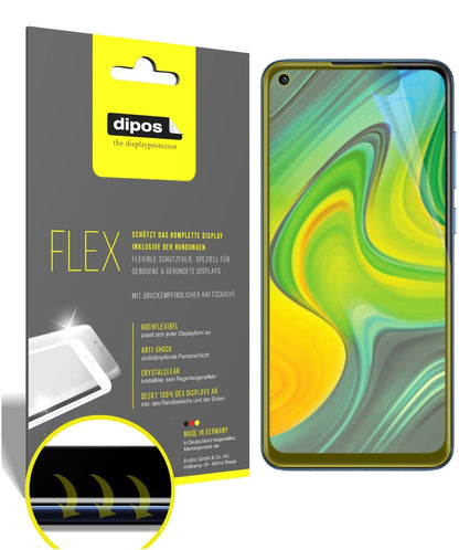 2x Screen Protector for Xiaomi Redmi 10X 4G Protective Film covers 100% dipos