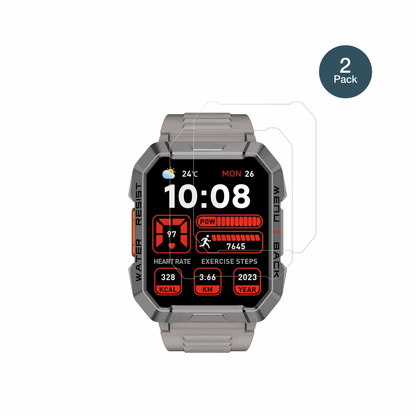2x Screen Protector for Blackview W60 Smartwatch 2.01 Zoll Flexible Glass 9H