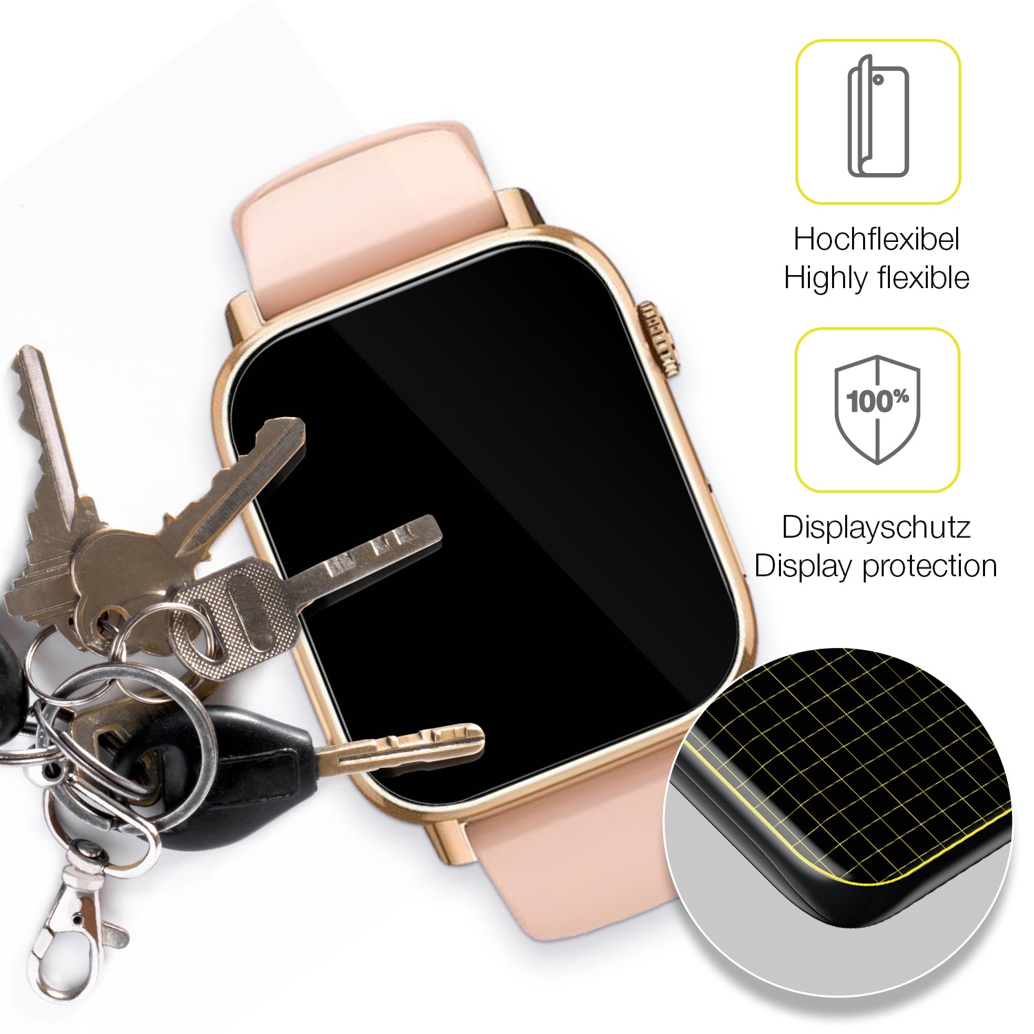 dipos Displayschutz für BANLVS G59, transparente Oberfläche, geringe Dicke und perfekte Passform