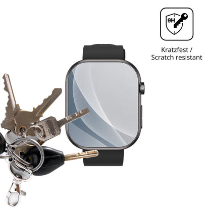 dipos Displayschutz für Banlvs Smartwatch 1.96, mattierte Oberfläche, robuste Festigkeit und perfekte Passform