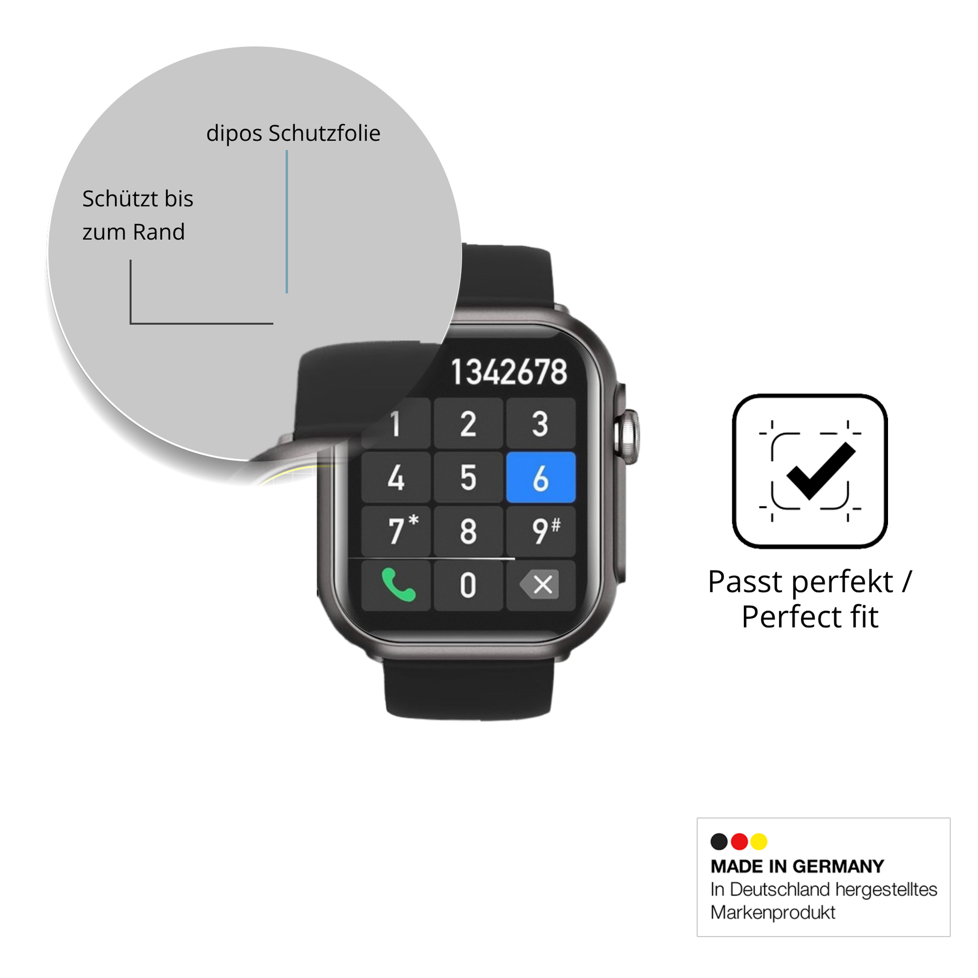 Besonders flexibler Displayschutz mit Anti-Shock-Schicht im Materialmix