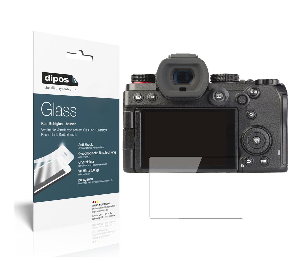 9H Clear Screen Protector for Panasonic Lumix S5 – Shatterproof, Crystal Clear | dipos