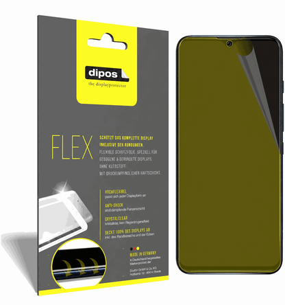 2x Screen Protector for Wiko Power U30 Protective Film covers 100% dipos Flex