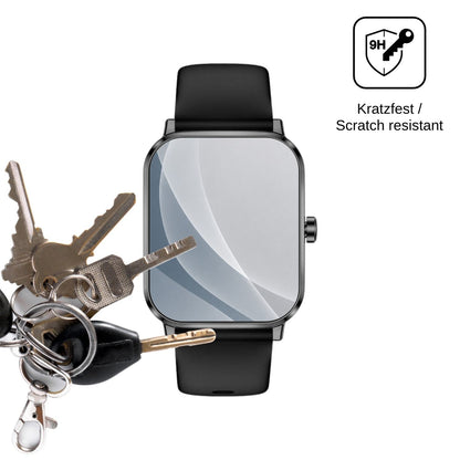 2x Screen Protector for Beafon Smartwatch 103 matte Flexible Glass 9H dipos