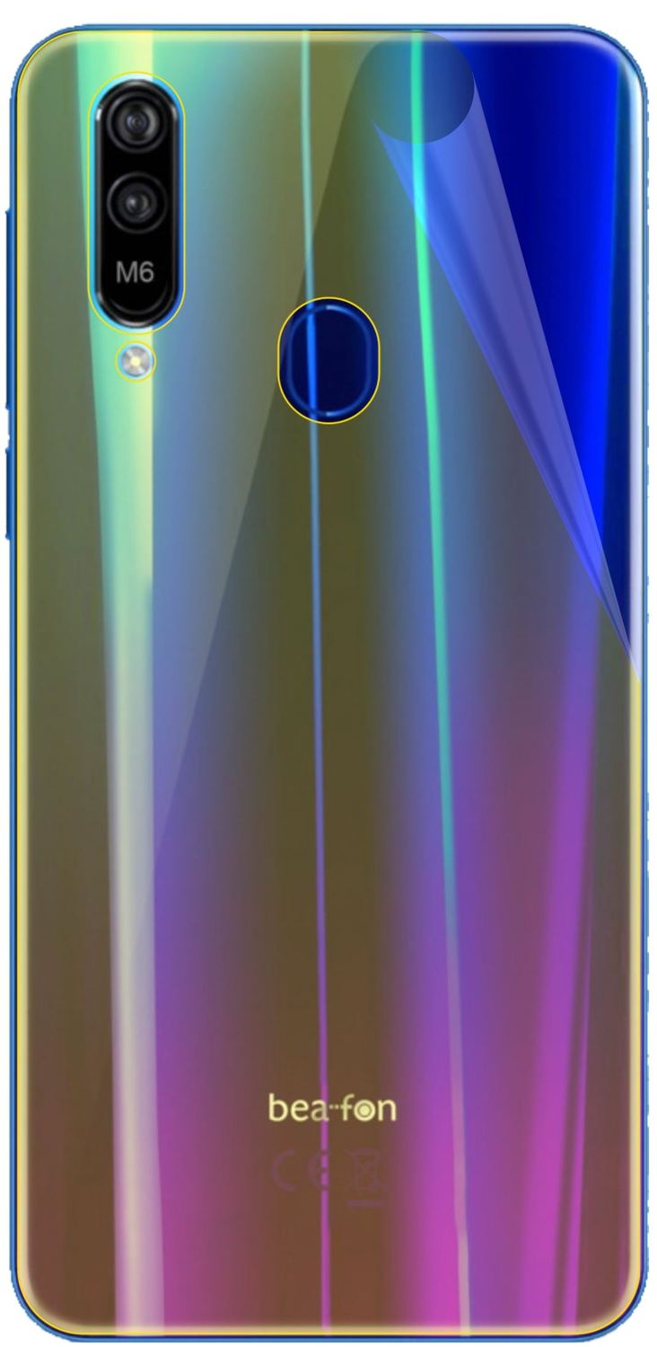3x Screen Protector for Beafon M6 back Protective Film covers 100% dipos Flex