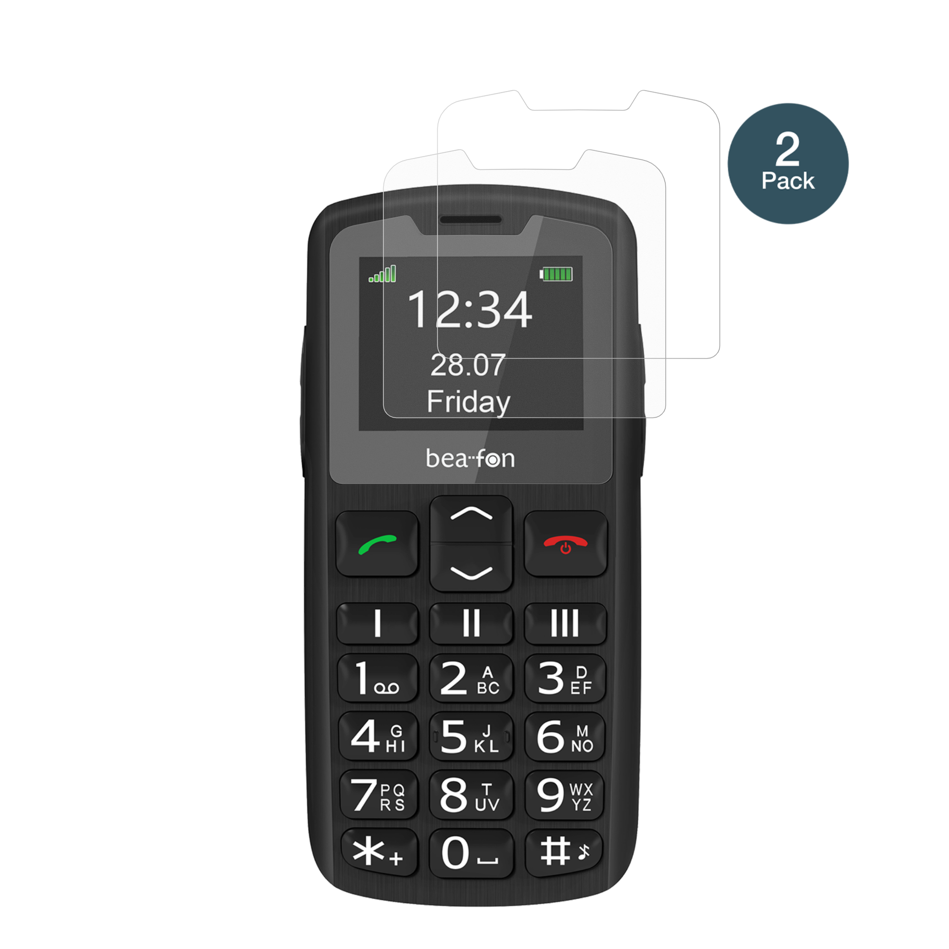 BeafonSL230 LTE mit aufgebrachter dipos Panzerfolie, die lästige Fingerabdrücke minimiert