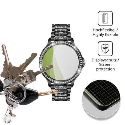 dipos Displayschutz für BENYAR SMART BW1845, transparente Oberfläche, perfekte Passform auch für die Rundungen