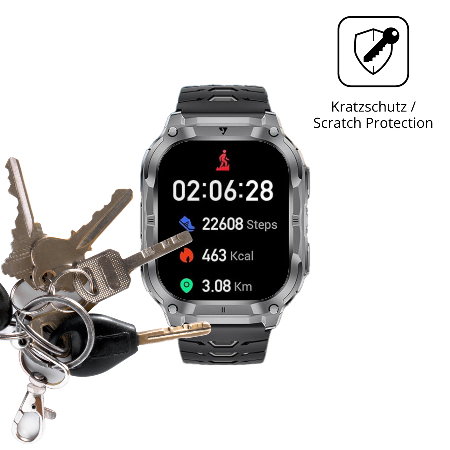 Schutz gegen Kratzer auf dem BENYAR SMART EF22-A EF22-G Glas durch Schlüssel oder Ähnliches