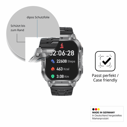 Schutzglasfolie mit optimaler Passform, zur Verwendung mit Hüllen geeignet