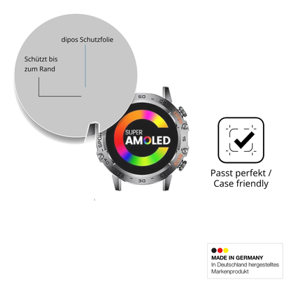 Schutzglasfolie mit optimaler Passform, zur Verwendung mit Hüllen geeignet