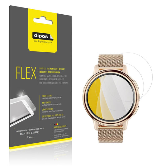 Klare Displayschutzfolie von dipos passend für BENYAR SMART FV11, 100% Displayabdeckung und blasenfreie Montage