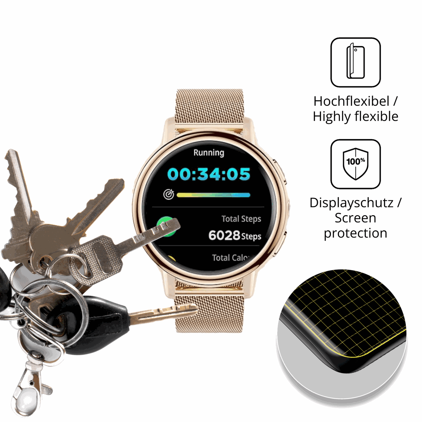 dipos Displayschutz für BENYAR SMART FV11, transparente Oberfläche, geringe Dicke und perfekte Passform
