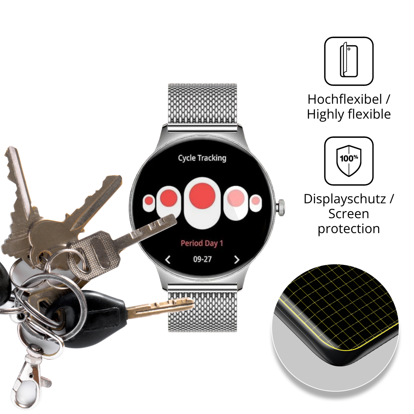 dipos Displayschutz für BENYAR SMART FV12-I, transparente Oberfläche, geringe Dicke und perfekte Passform
