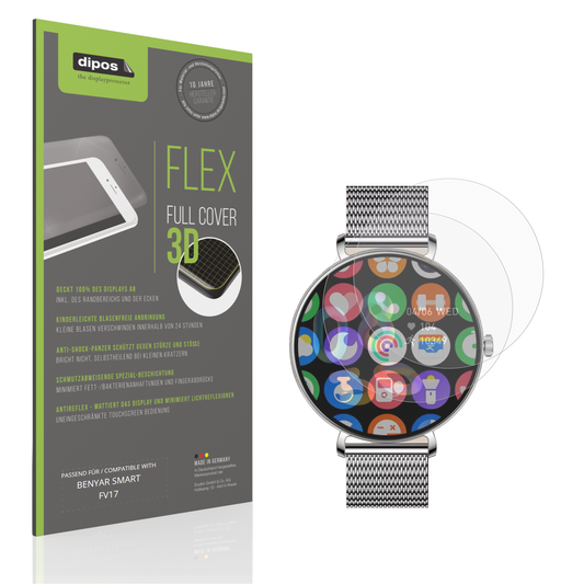 Matte Displayschutzfolie von dipos passend für BENYAR SMART FV17, 100% Displayabdeckung und blasenfreie Montage