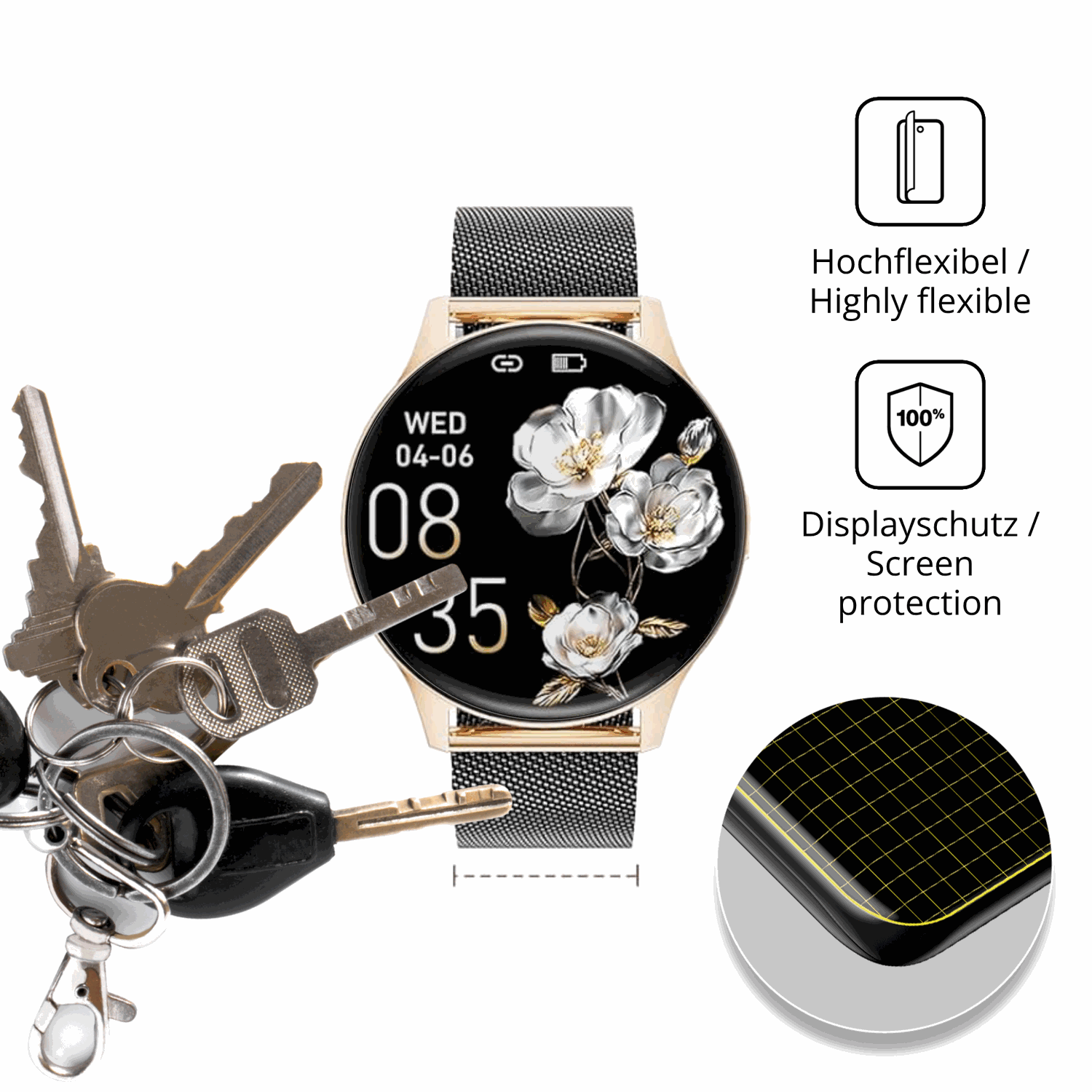 dipos Displayschutz für BENYAR SMART FV21, transparente Oberfläche, geringe Dicke und perfekte Passform