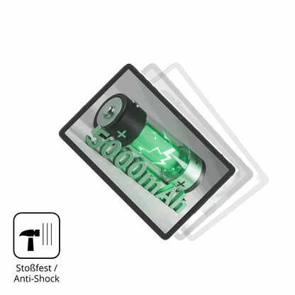 Schutz gegen Kratzer auf dem BESTTAB T20 Glas durch Schlüssel, Stöße gegen die Tischkante oder Stürze