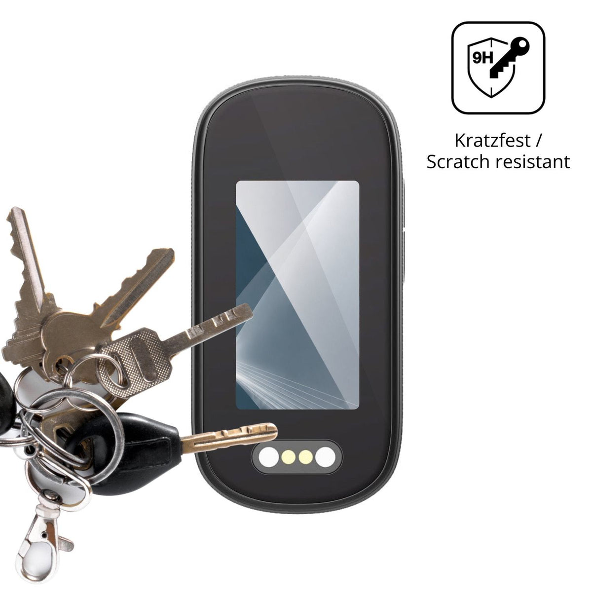dipos Displayschutz für Bextgoo M11, transparente Oberfläche, perfekte Passform auch für die Rundungen