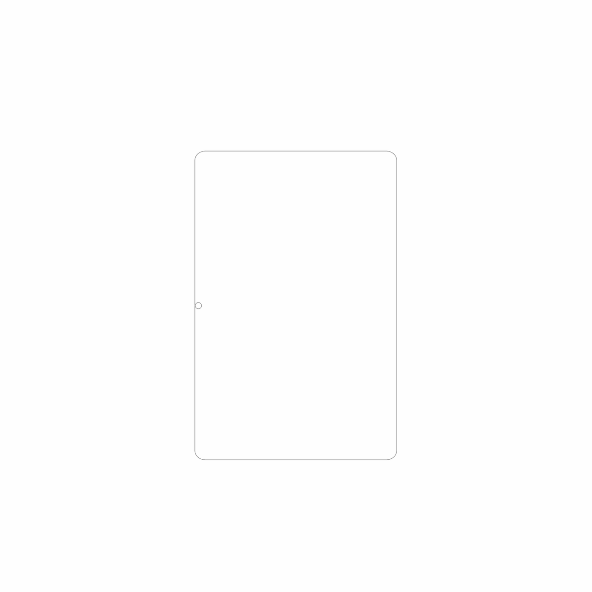 dipos Displayschutz für Biegedy B26 10.1 Zoll, mattierte Oberfläche, geringe Dicke und perfekte Passform
