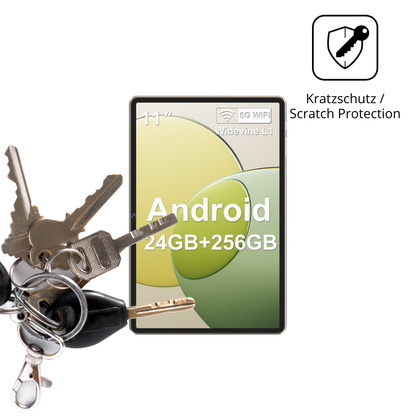 Schutz gegen Kratzer auf dem Biegedy 10 Zoll 2026 Glas durch Schlüssel oder Ähnliches