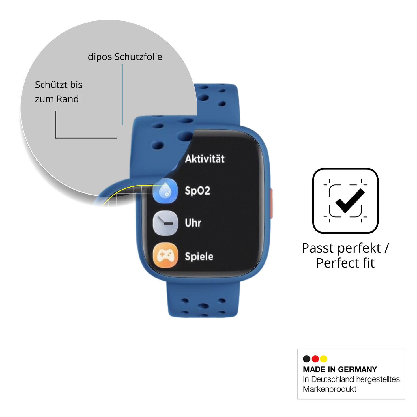 Besonders flexibler Displayschutz mit Anti-Shock-Schicht im Materialmix