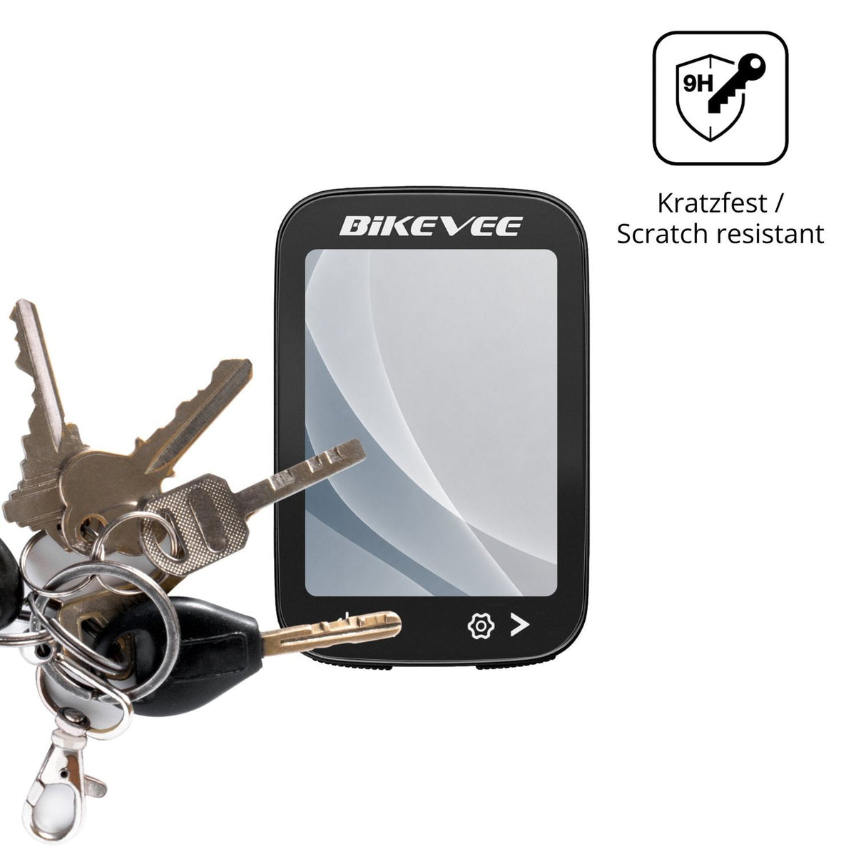 dipos Displayschutz für Bikevee BKV500A, mattierte Oberfläche, robuste Festigkeit und perfekte Passform