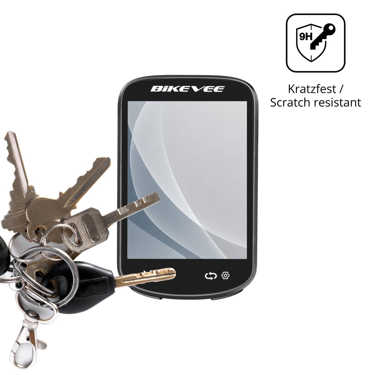 dipos Displayschutz für Bikevee BKV520, mattierte Oberfläche, robuste Festigkeit und perfekte Passform