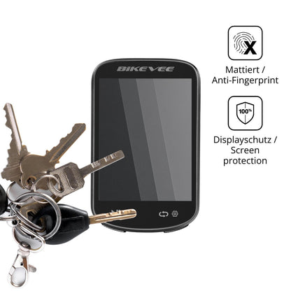 dipos Displayschutz für Bikevee BKV520, mattierte Oberfläche, Blickschutzfilter und perfekter Passform