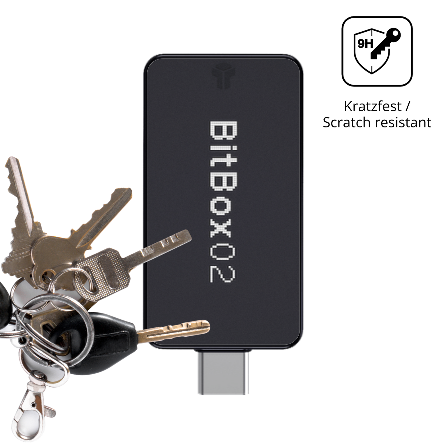 dipos Displayschutz für bitbox02 nova, mattierte Oberfläche, robuste Festigkeit und perfekte Passform