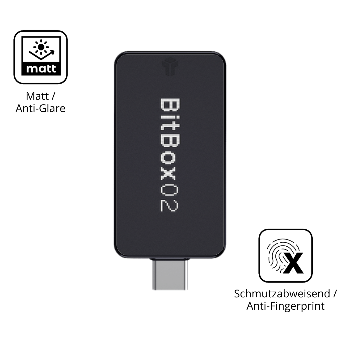 9H Hartbeschichtete, flexible Folie passend zugeschnitten für bitbox02 nova