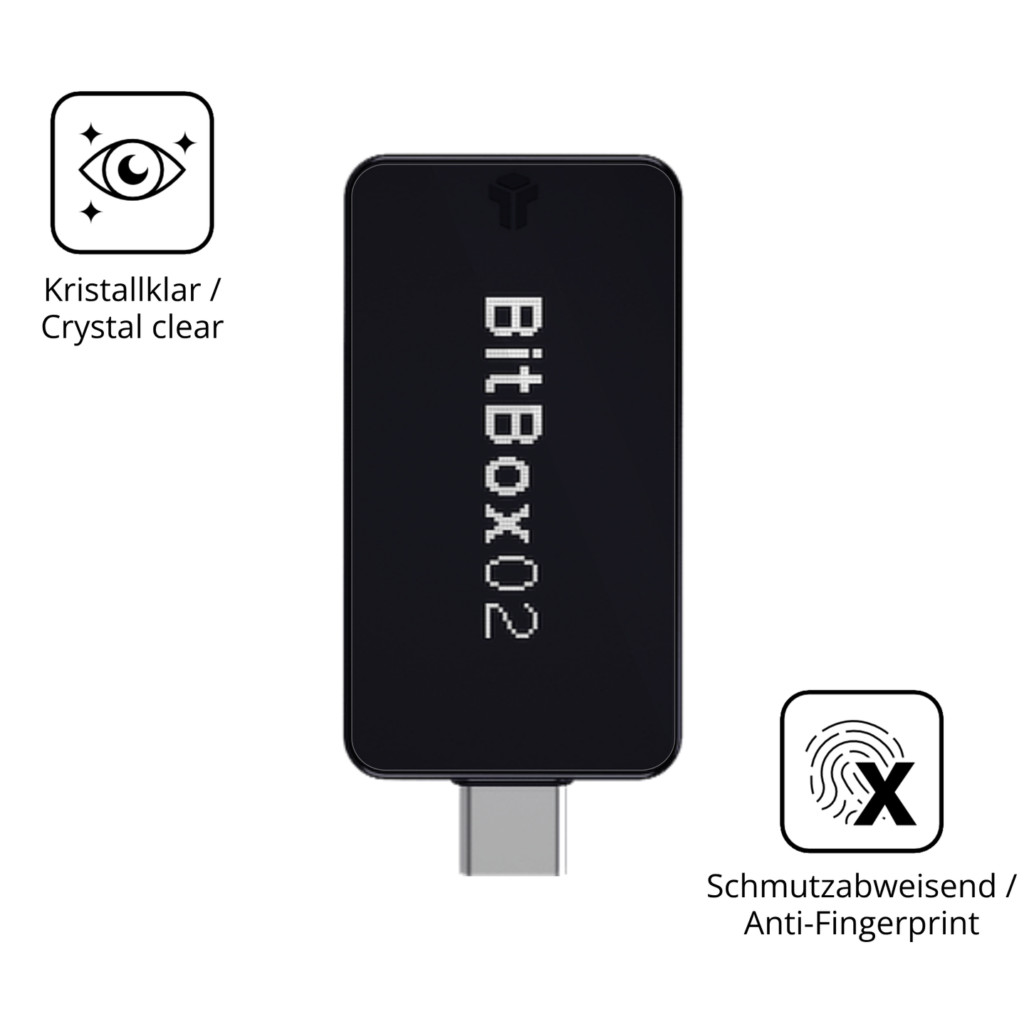 Flexible TPU-Folie passend zugeschnitten für bitbox02 nova, vollständige Abdeckung