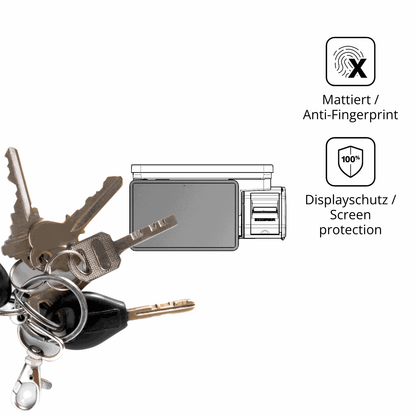 dipos Displayschutz für Bizerba Q1 pro 100 12.1 Zoll, mattierte Oberfläche, Blickschutzfilter und perfekter Passform
