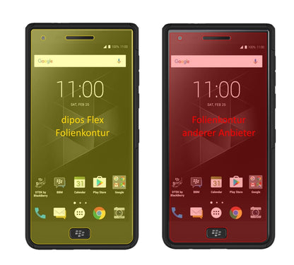 dipos Displayschutz für Blackberry Motion, transparente Oberfläche, geringe Dicke und perfekte Passform