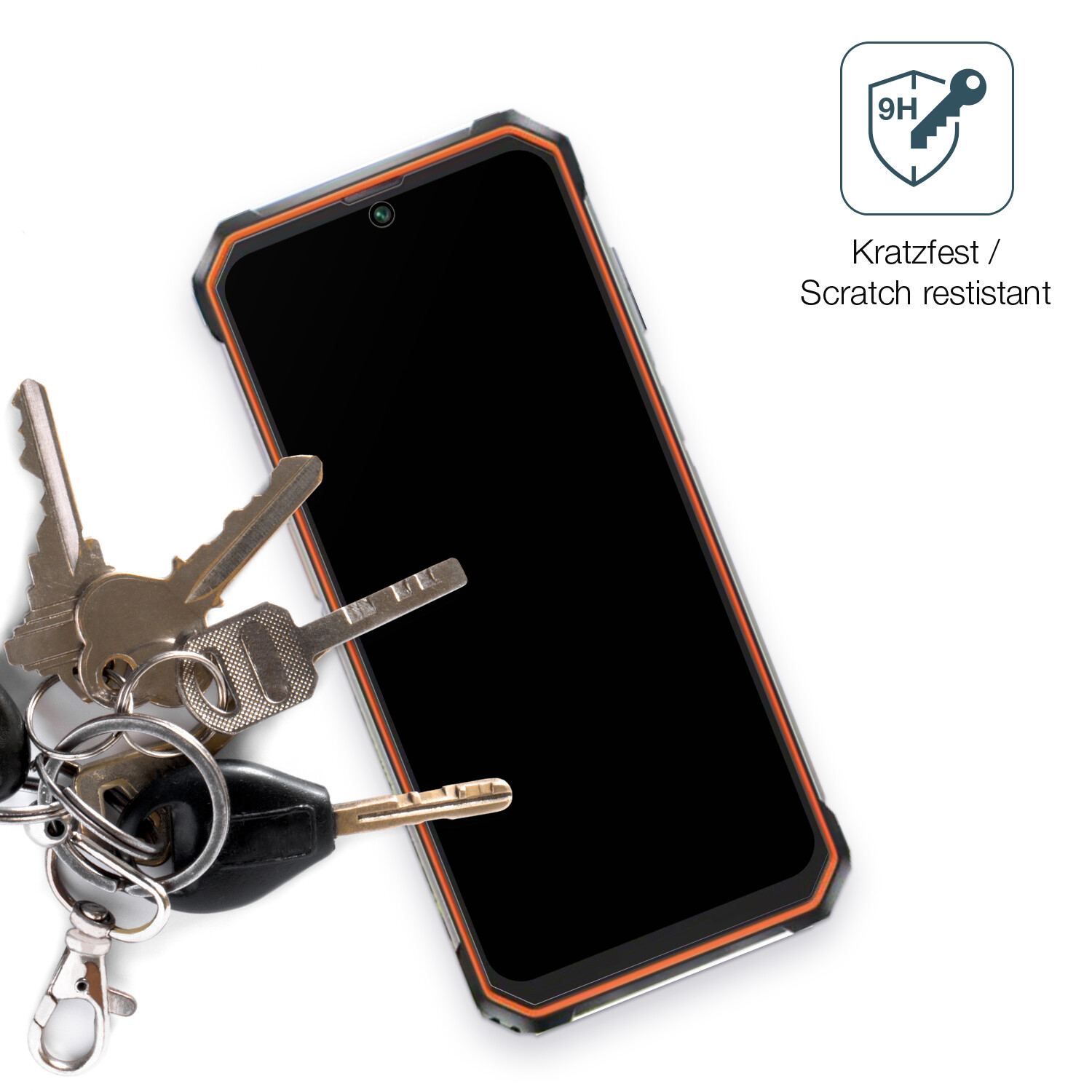 dipos Displayschutz für Blackview BV6200, mattierte Oberfläche, robuste Festigkeit und perfekte Passform