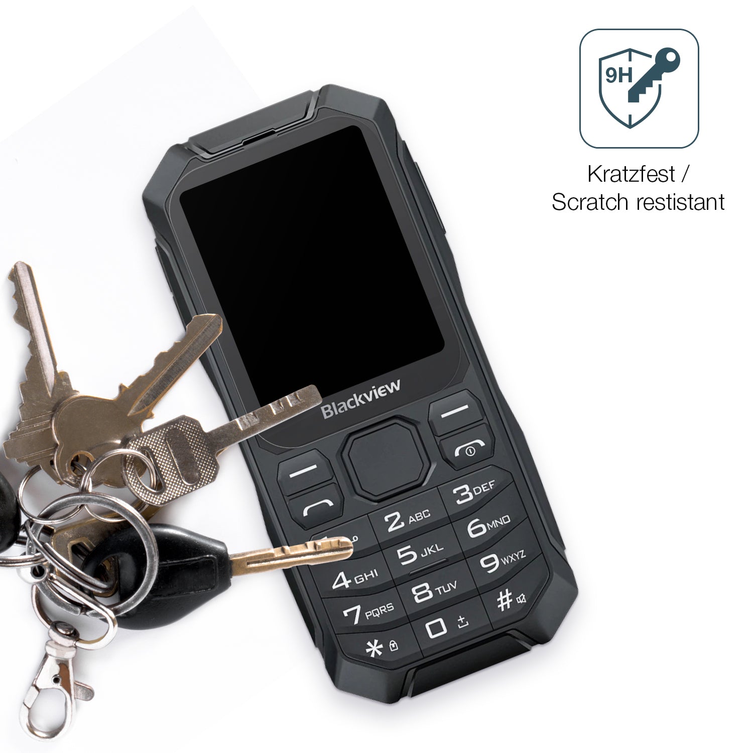 dipos Displayschutz für Blackview N1000, mattierte Oberfläche, robuste Festigkeit und perfekte Passform
