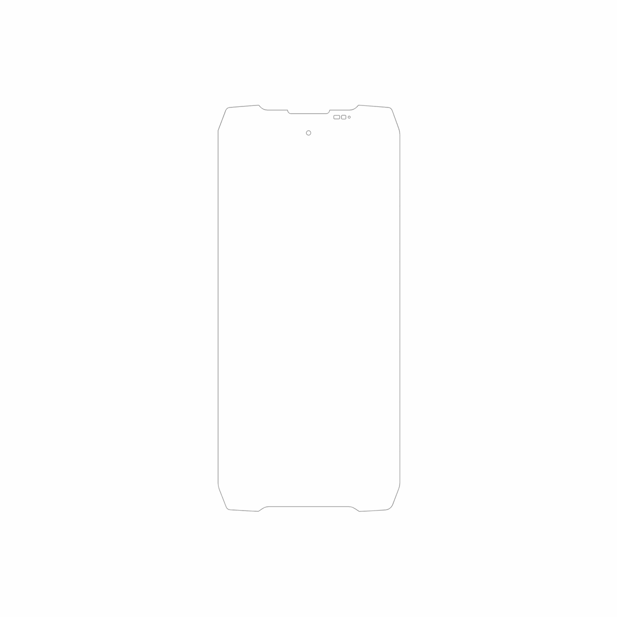 dipos Displayschutz für Blackview Rock 5, mattierte Oberfläche, geringe Dicke und perfekte Passform