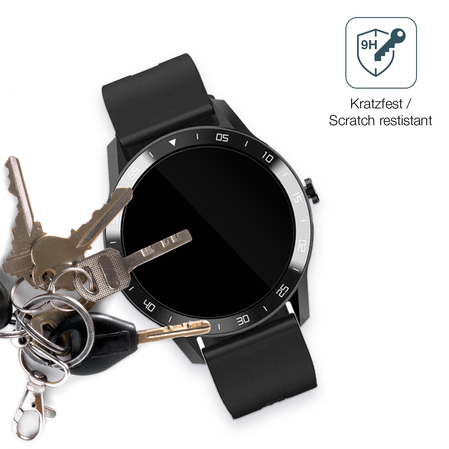 dipos Displayschutz für Blackview X1, transparente Oberfläche, perfekte Passform auch für die Rundungen