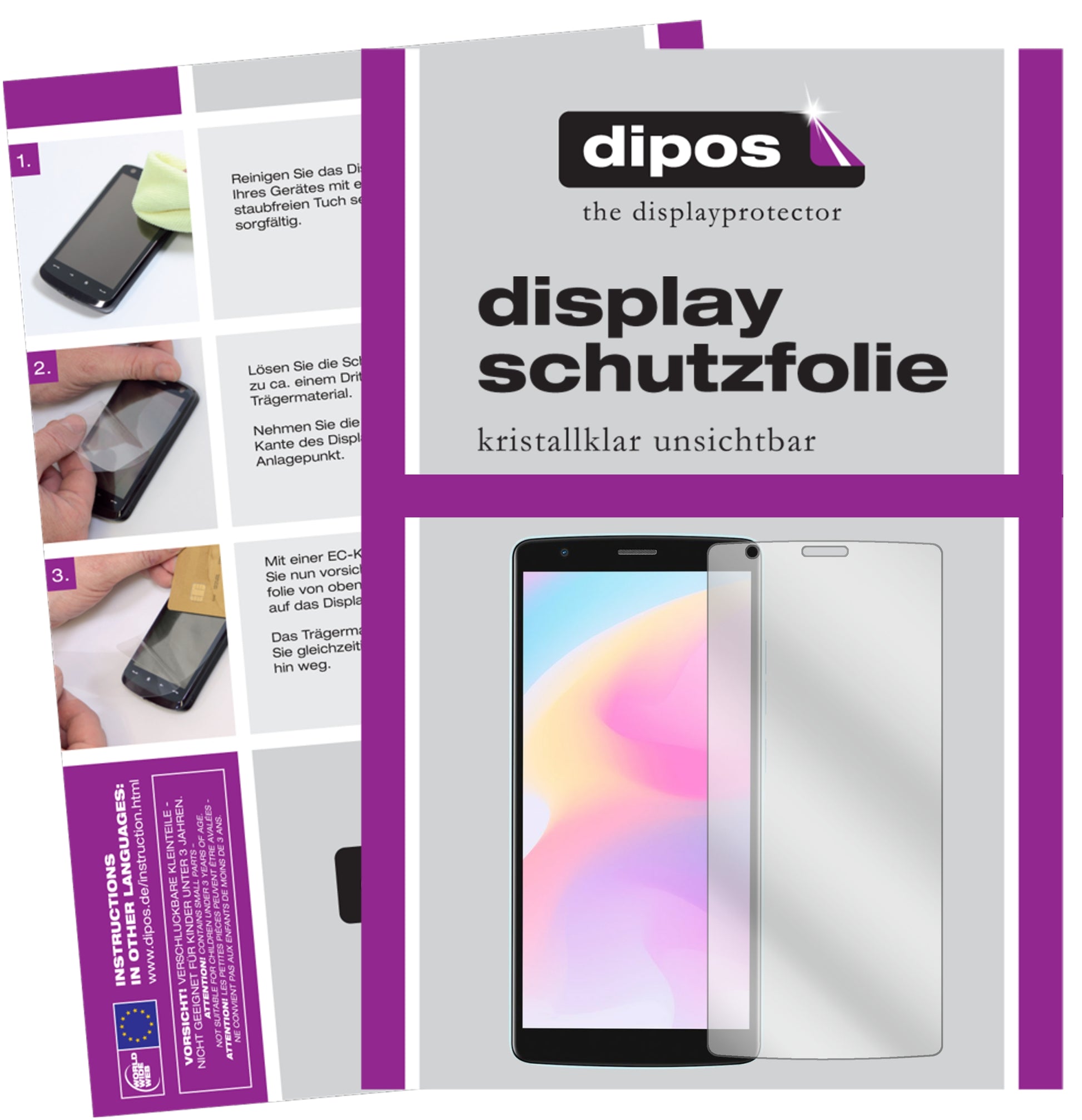 Kristallklare, dünne Schutzfolie: Kratzfest & passgenau für Blackview-A20 Pro